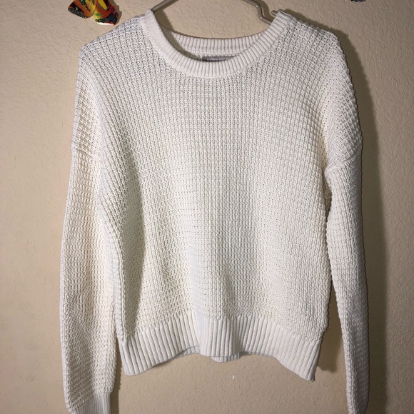 Banana Republic Sweater, 100% Cotton, Medium, Cream, EUC, pet/smoke free home - Picture 1 of 11